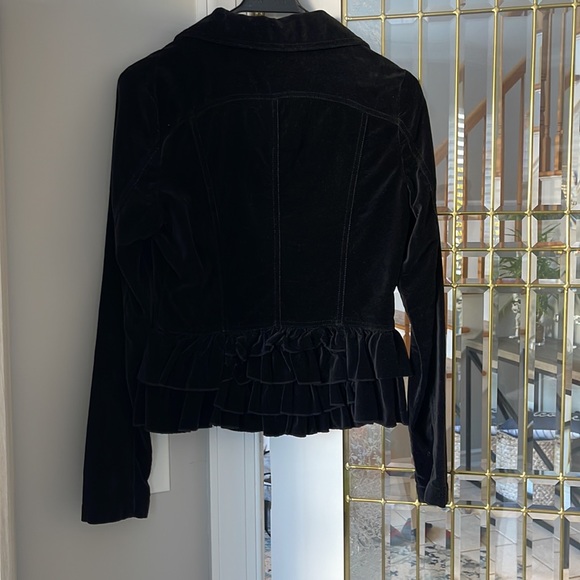 Ruffled Velour Jacket - Picture 2 of 4